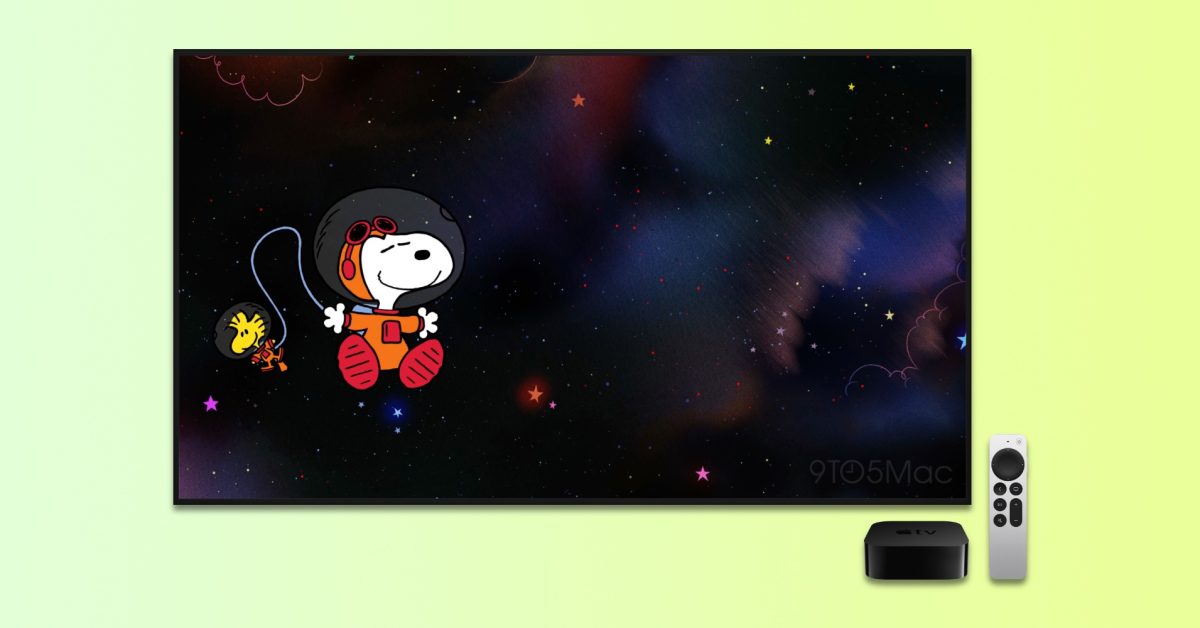 tvOS 18.2 beta 3 adds new Snoopy screensaver to Apple TV